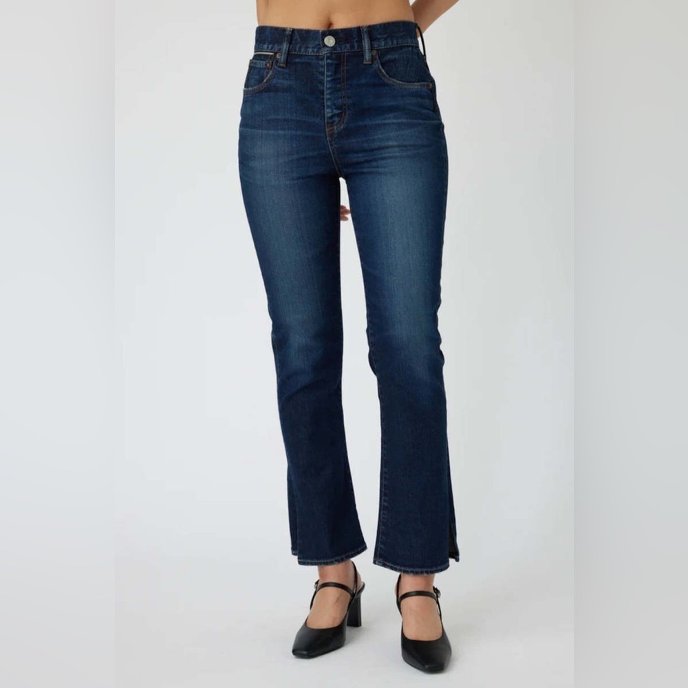 Sold Moussy Vintage Glendora Flare Slit Ankle Luxury a Japanese Denim Jeans 25